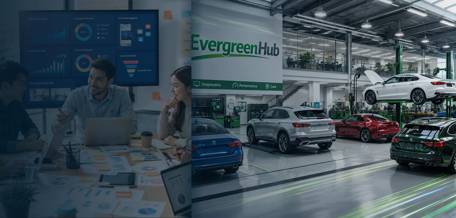 Automotive partnership planning and international workshop growth