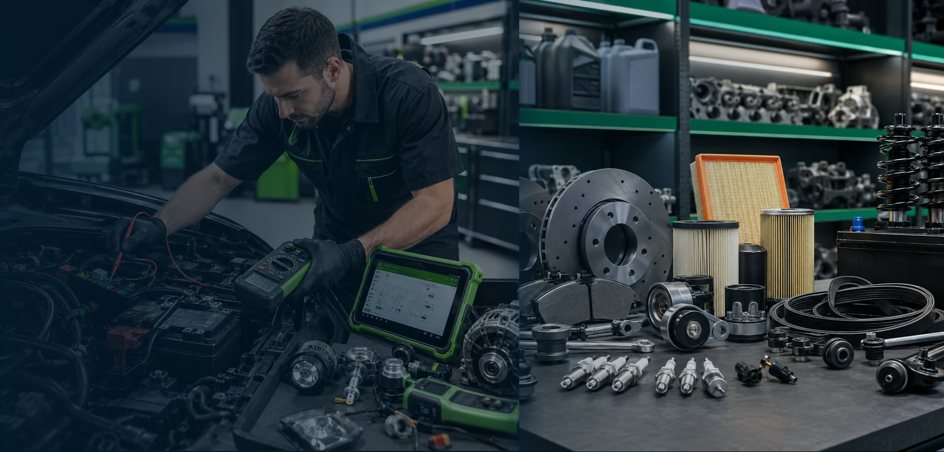 Automotive electrical diagnostics and organised parts support