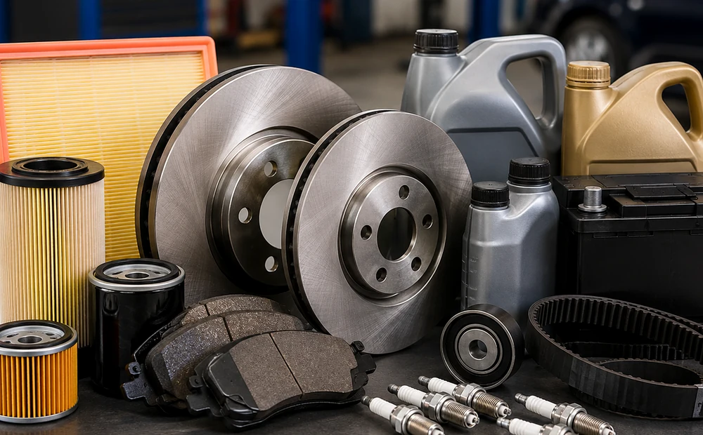 Brake discs, pads, calipers and suspension service components