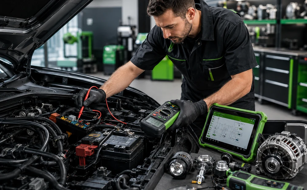Automotive electrical testing, sensors and charging components