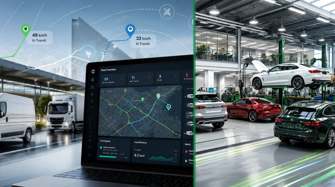 Vehicle tracking dashboard and fleet operations