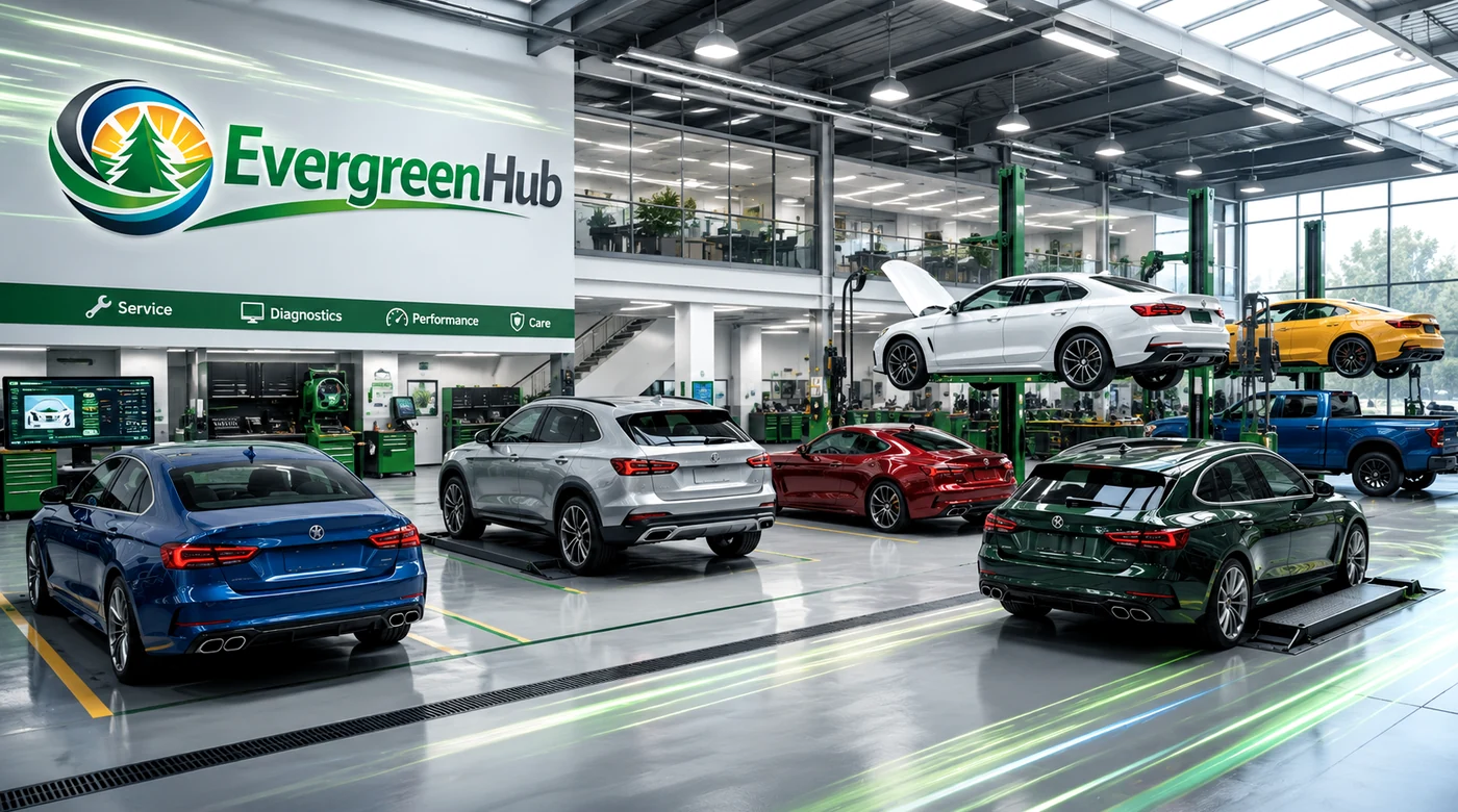Modern automotive workshop facility prepared for phased investment